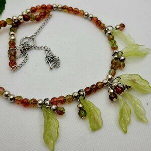 Falling leaves necklace